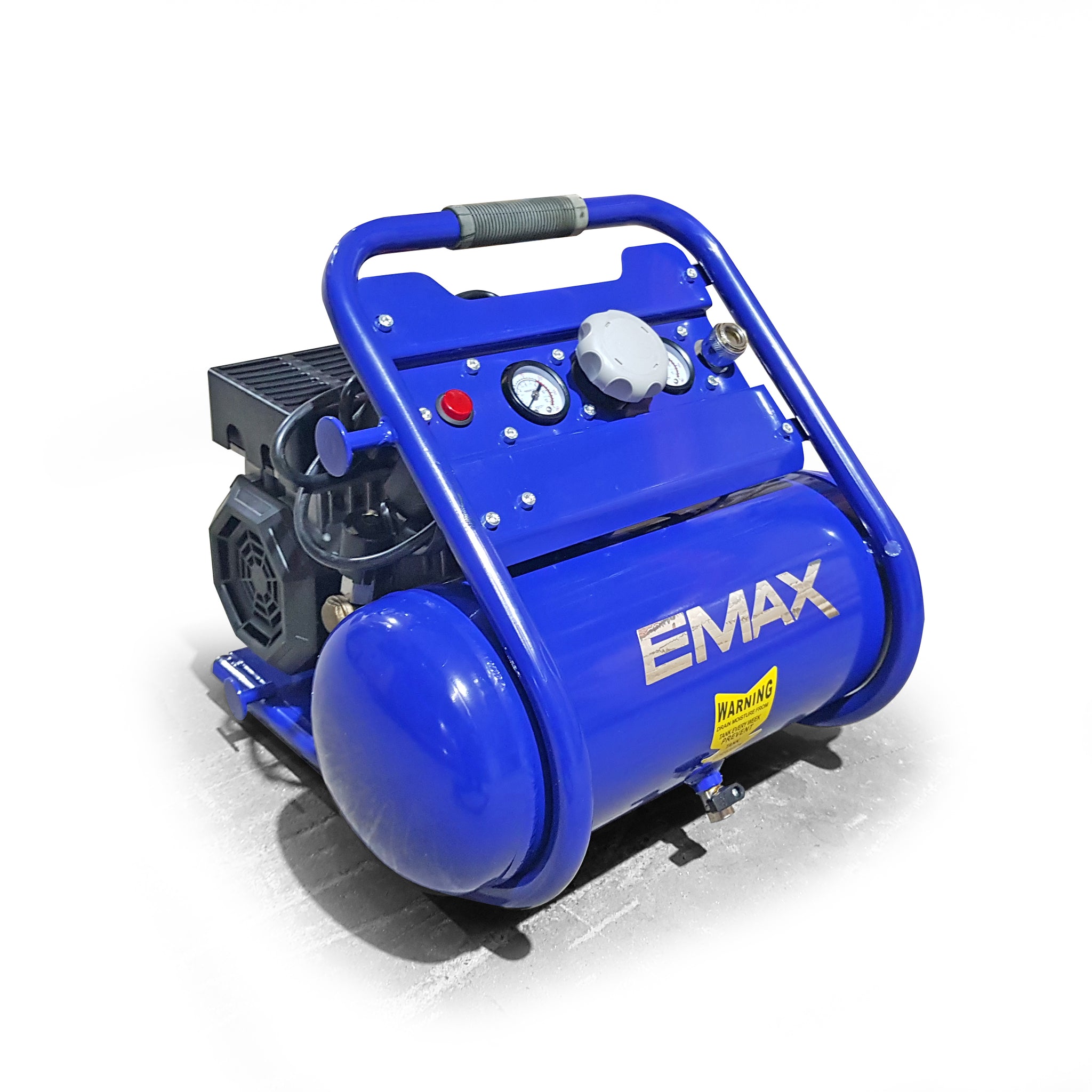 Emax Silenced 8L 580W/0.77HP Benchtop Air Compressor - EMX8580 (*Bulky Item. Freight Charges Apply)