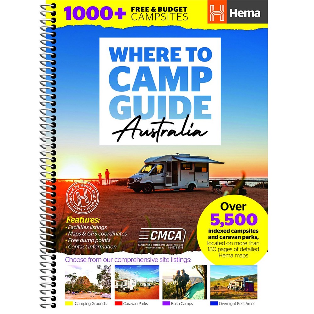 Hema Maps Hema Where To Camp Guide 9781925625936