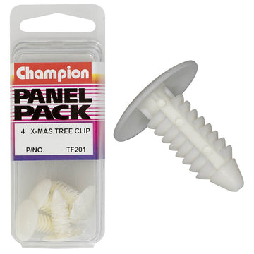 Champion Fasteners Christmas Tree Clips (17.5mm Head, 20mm Length, 8mm Stem) - Pack of 4 - TF201