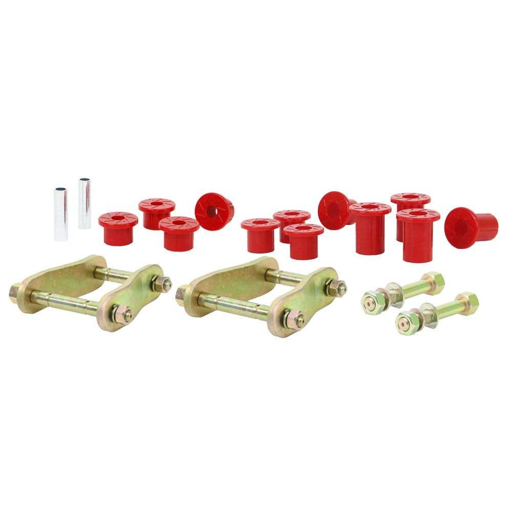 Nolathane Rear Leaf Spring Bushing and Greaseable Shackle/Pin Kit - NEK39