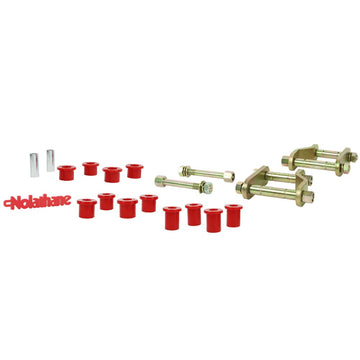 Nolathane Rear Leaf Spring Bushing and Greaseable Shackle/Pin Kit - NEK41