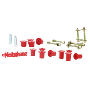 Nolathane Rear Leaf Spring Bushing and Greaseable Shackle/Pin Kit - NEK43