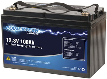 Powertech SB2215 12.8V 100Ah Lithium Deep Cycle Battery