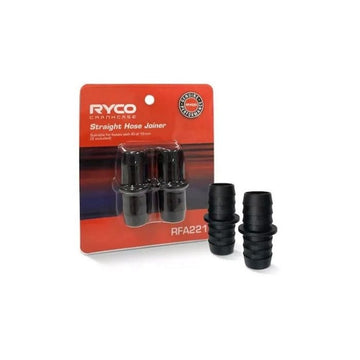 Ryco Barbed Straight Hose Joiner for 19mm ID PCV Hose - Twin Pack - RFA221