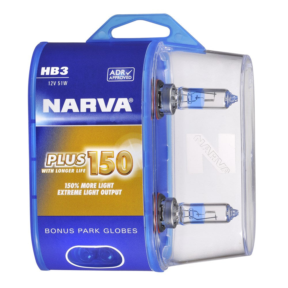 Narva Hb3 12V P20D PLUS 150, Twin Pack - 48383BL2