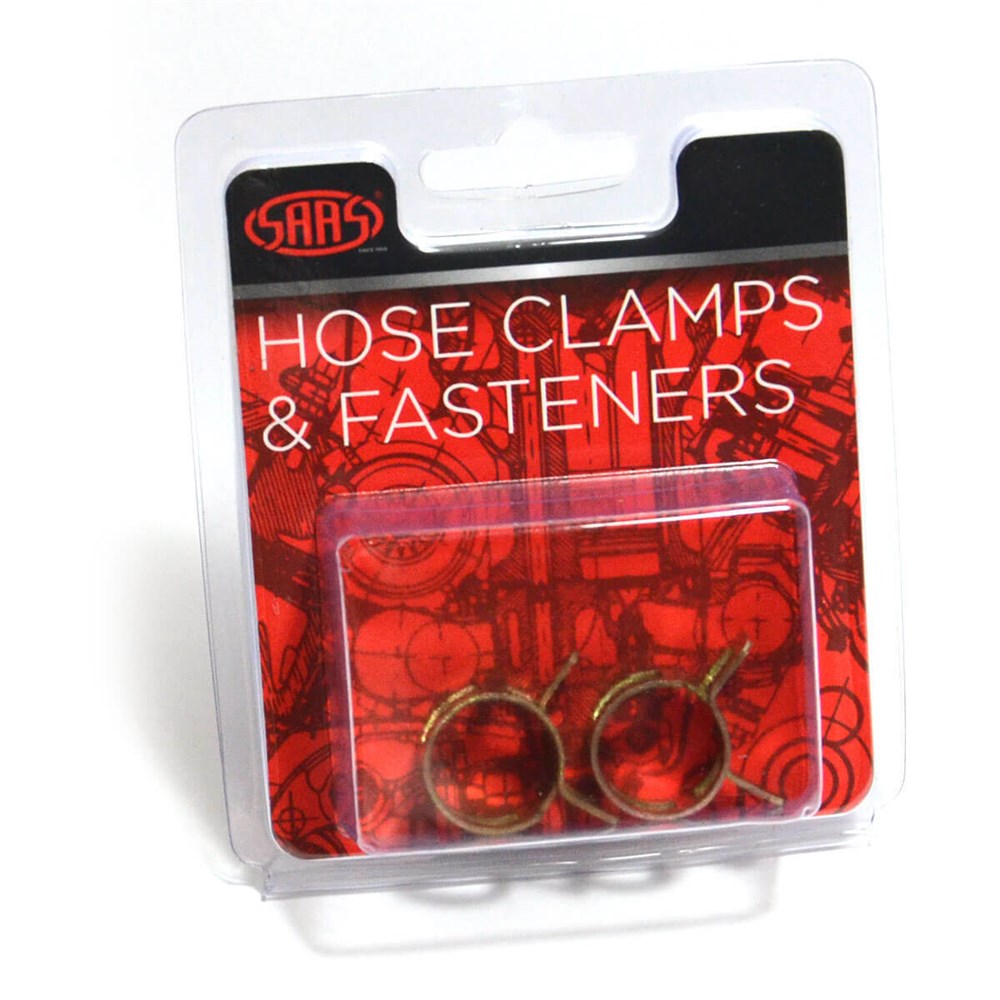 SAAS Pack of 2 Spring Hose Clamps - 10mm (3/8") - SHC10