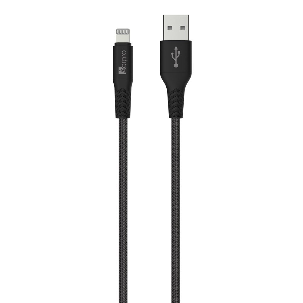 AERPRO Premium Lightning To Usb-A Cable (1.5M / Black) - APL310B