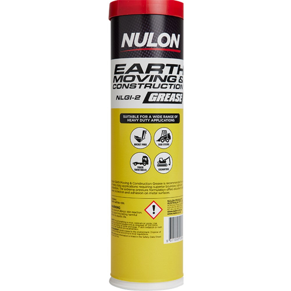 Nulon Earthmoving and Construction Grease Cartridge - 450g - EMCG-C