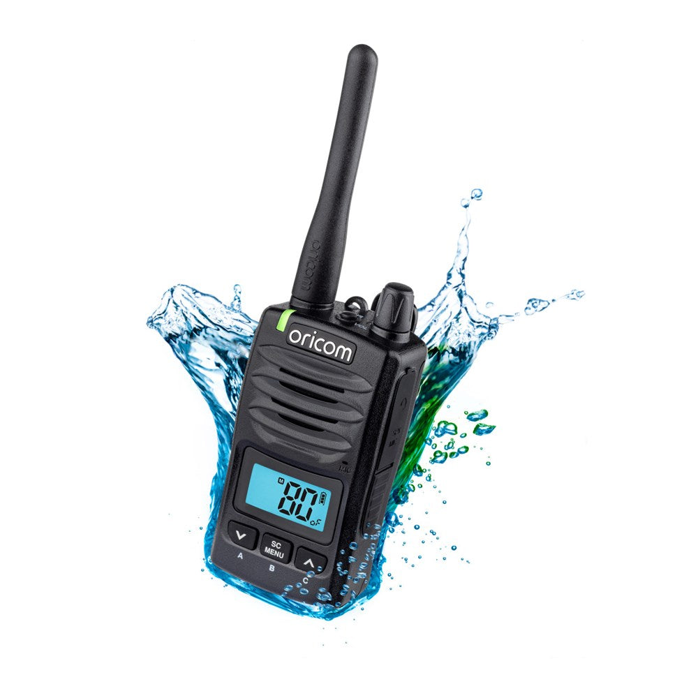 Oricom DTX600 5 Watt IP67 Waterproof Handheld UHF CB Radio - Black