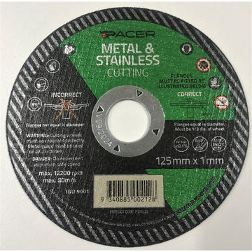 Pacer Cutting Discs - 125mm X 1mm X 22mm - P125122