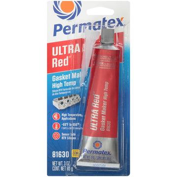 81160 Permatex #NLA HI TEMP RED RVT* * SILICONE Gasket maker