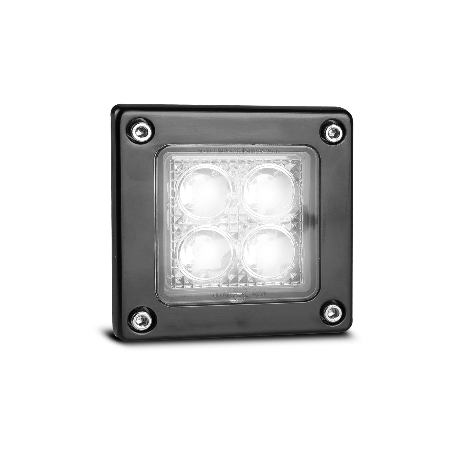 73120BM Ledautol Flood/Reverse Lamp, R ecessed Mount, Blac