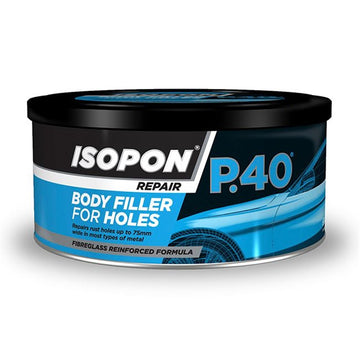 Isopon P40 Fibreglass Reinforced Body Filler Paste For Holes Kit - 600mL - P40/1 (Pickup Only)