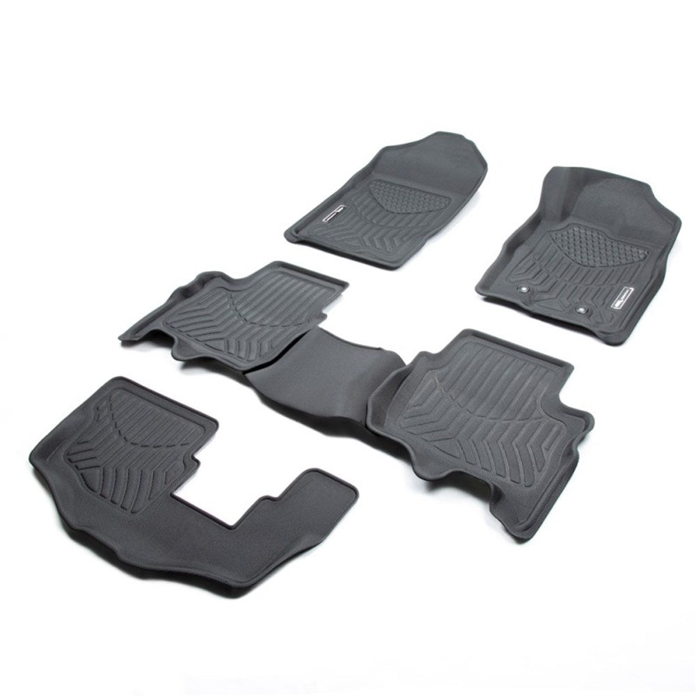 TruFit 3D Maxtrac Tailor Made 3-Row Set of Heavy Duty Black Rubber Floor Mats to Suit 2015-2022 Ford Everest - 3D-FEVE15WAGBKMAX (*Bulky Item, Freight Charges Apply)