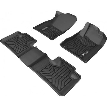 TruFit 3D Maxtrac Tailor Made Front and Rear Set of Heavy Duty Black Rubber Floor Mats to Suit 2011-2021 Jeep Grand Cherokee - 3D-JGCH11P4BKMAX (*Bulky Item, Freight Charges Apply)