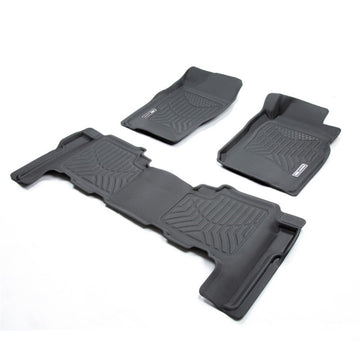 TruFit 3D to Suit Nissan Patrol GU Y61 Wagon 1998-2015 Maxtrac Tailor Made Front and Rear Set of Black Rubber Floor Mats - 3D-NPATGUP4BKMAX (*Bulky Item, Freight Charges Apply)