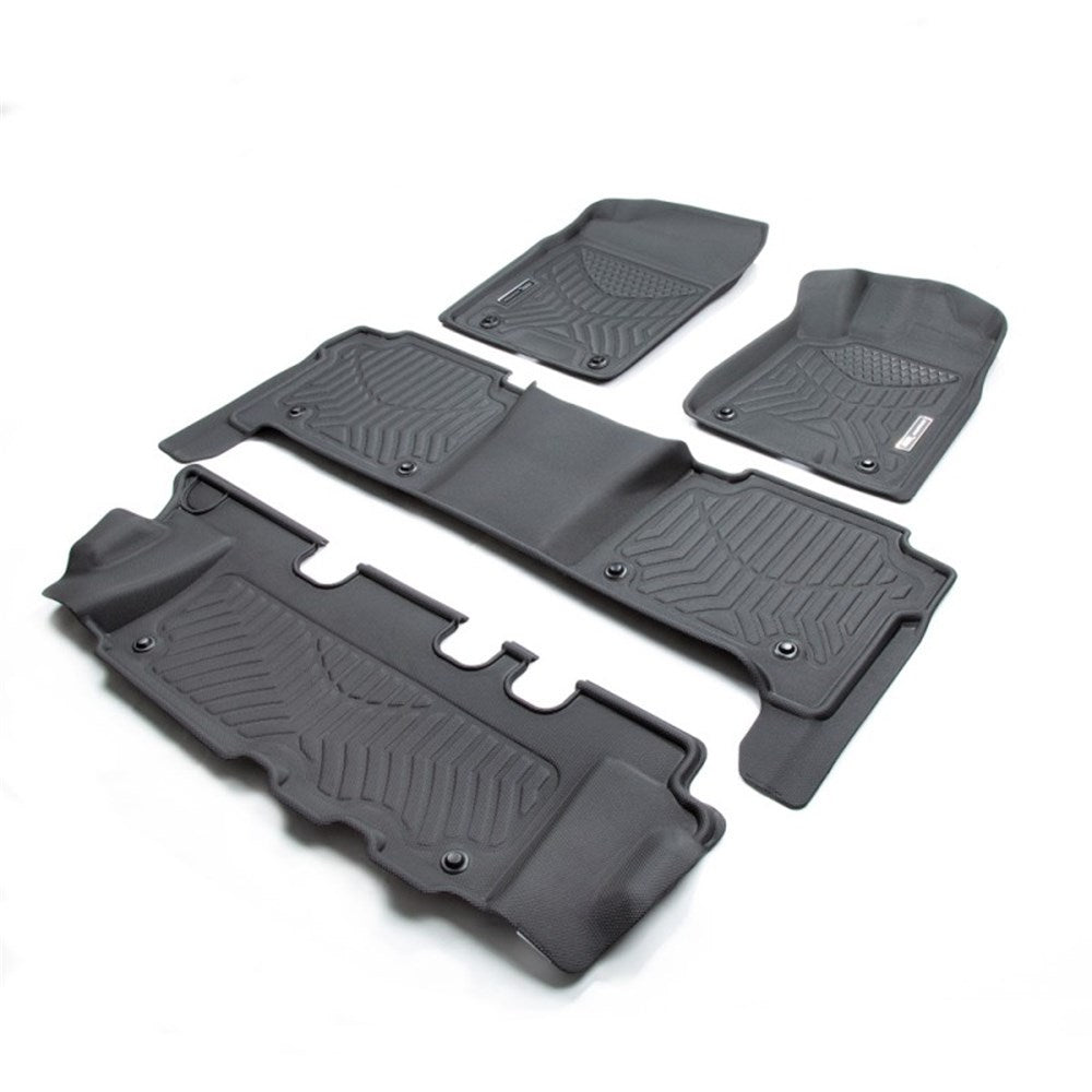 TruFit 3D Maxtrac Tailor Made 3-Row Set of Black Rubber Floor Mats to Suit Nissan Patrol Y62 Wagon 2013-2022 - 3D-NPATY62WAGBKMAX (*Bulky Item, Freight Charges Apply)