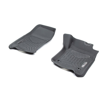 TruFit 3D to suit Toyota Land Cruiser 78 Series 1998 Onwards Maxtrac Tailor Made Front Only Pair of Black Rubber Floor Mats - 3D-TLC70BKMAX (*Bulky Item, Freight Charges Apply)