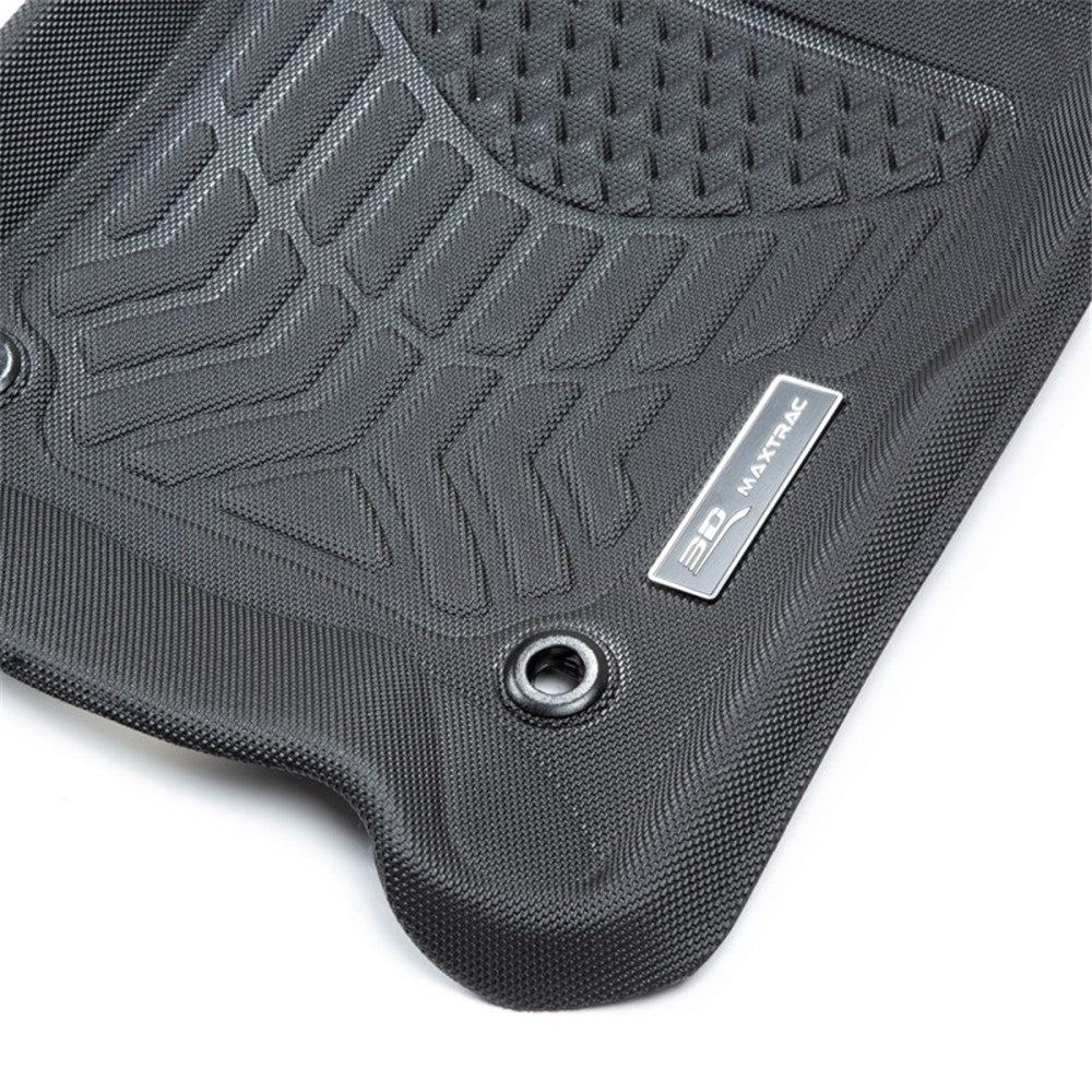 TruFit 3D to suit Toyota Land Cruiser 78 Series 1998 Onwards Maxtrac Tailor Made Front Only Pair of Black Rubber Floor Mats - 3D-TLC70BKMAX (*Bulky Item, Freight Charges Apply)