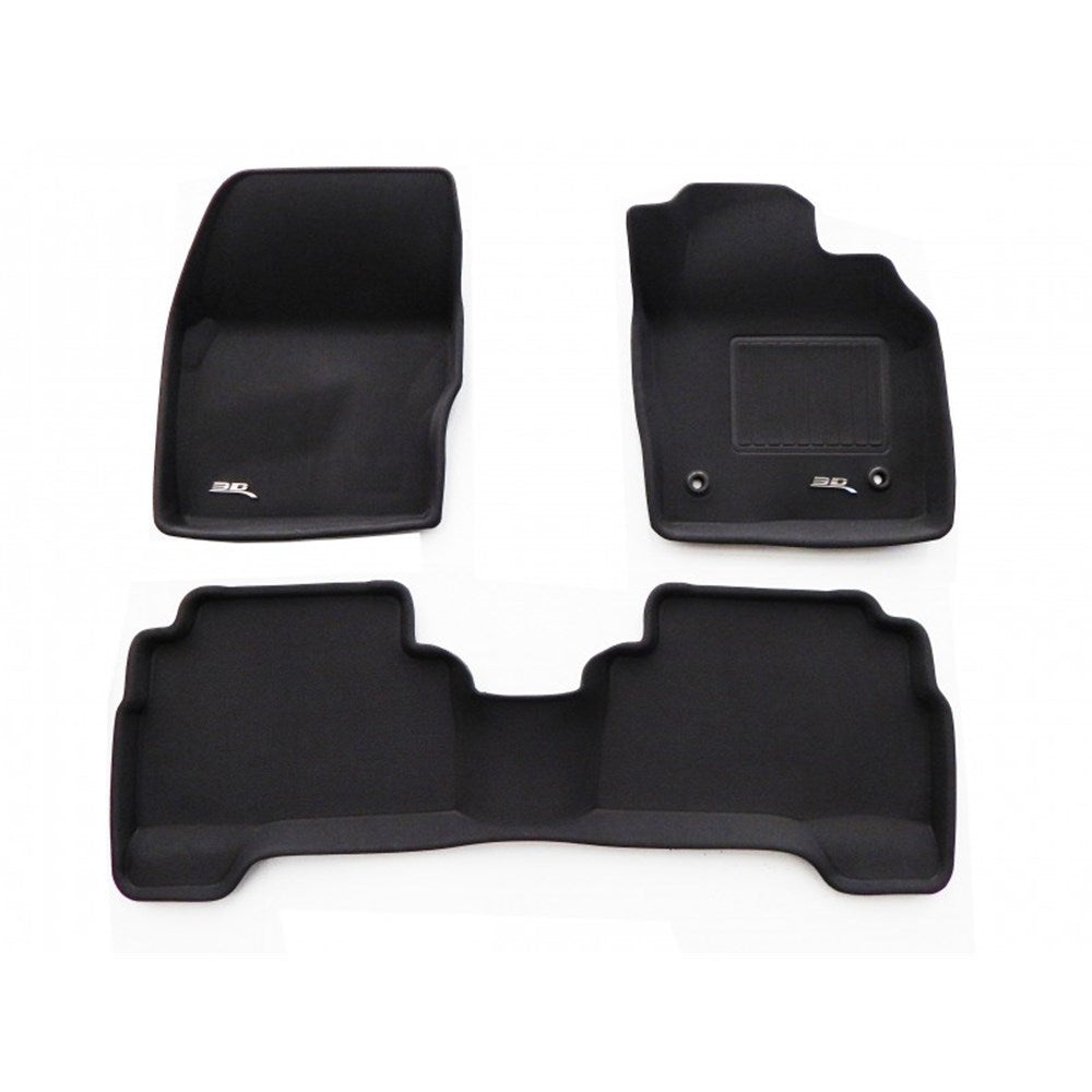 TruFit 3D to Suit 2013-2020 TF Ford Kuga and Escape Kagu Tailor Made Front and Rear Set of Black Rubber Floor Mats - 3D-FESC16P4BK (*Bulky Item, Freight Charges Apply)