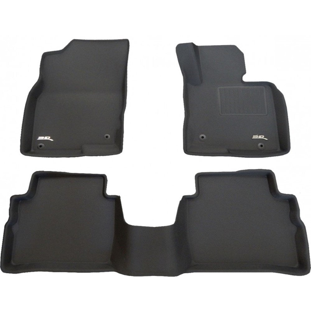 TruFit 3D to Suit 2017 Onwards Mazda CX-5 Kagu Tailor Made Front and Rear Set of Black Rubber Floor Mats - 3D-MZCX517BK (*Bulky Item, Freight Charges Apply)