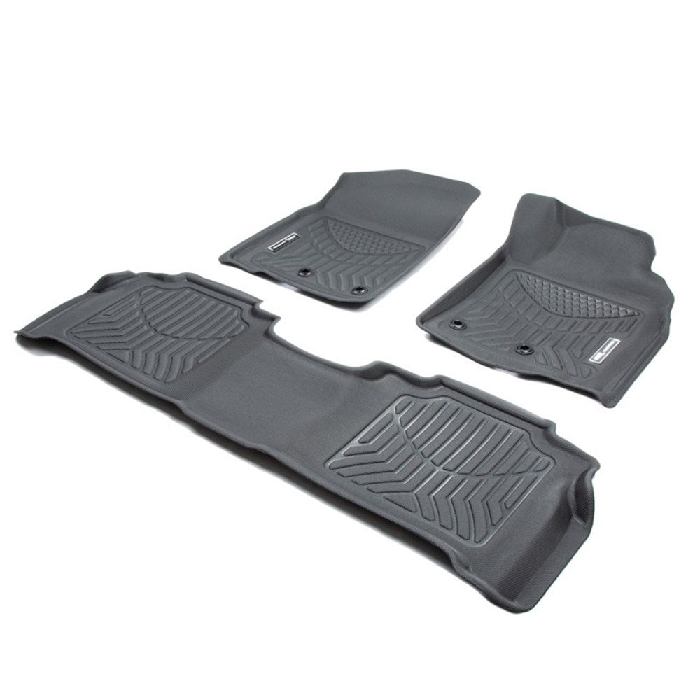 TruFit 3D Maxtrac Tailor Made Heavy Duty Front and Rear Set of Black Rubber Floor Mats to Suit 2013-2021 Toyota Land Cruiser 200 Series Altitude, VX and Sahara Only (Automatic Transmission Only) - 3D-TLC20013P4BKMAX (*Bulky Item, Freight Charges Apply)