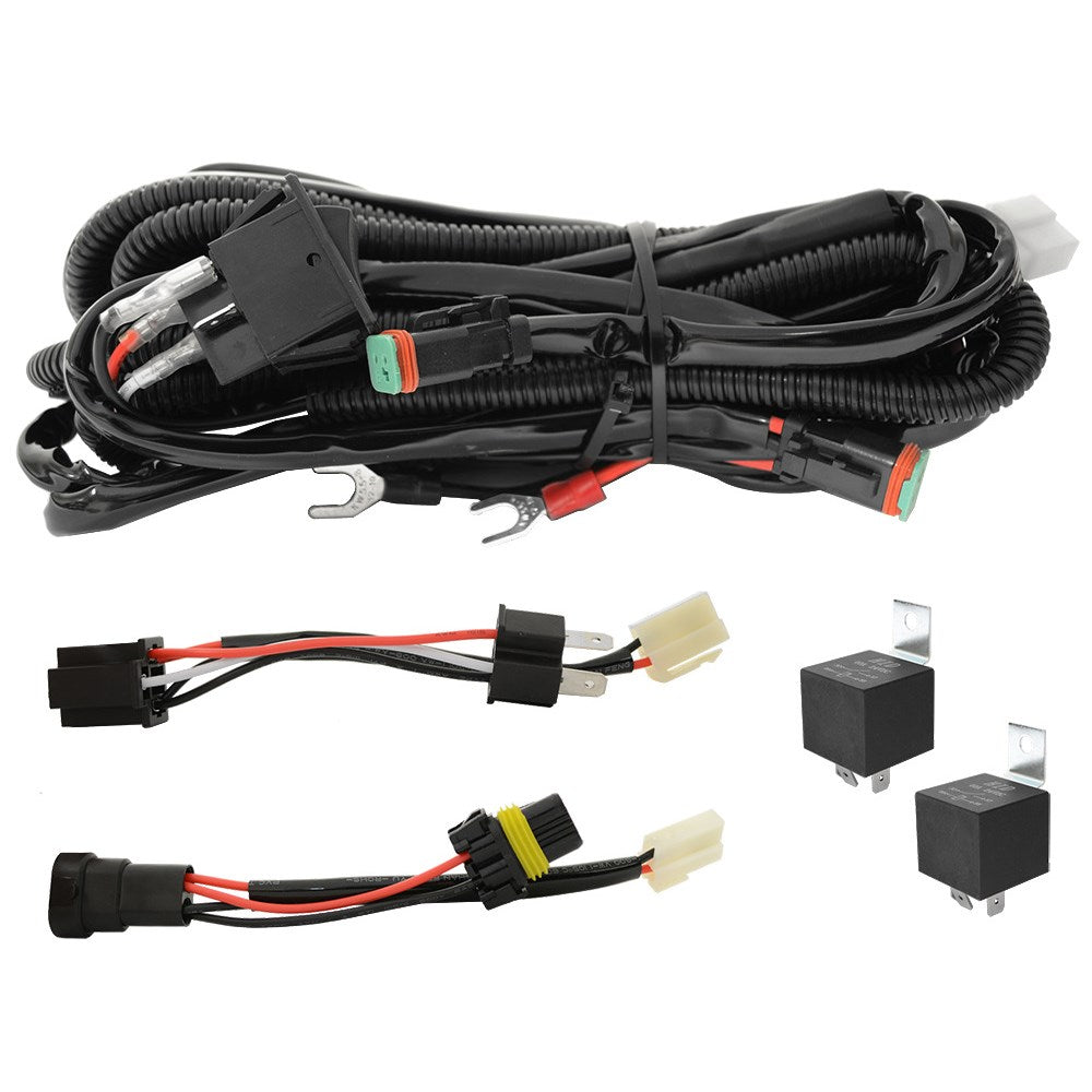 ZETA 12/24V LED Driving Light and Light Bar Wiring Harness - ZETA01