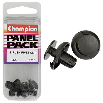 Champion Fasteners Push Rivets (20mm Head, 10mm Length, to Suit 8mm Hole) - Pack of 2 - TF215