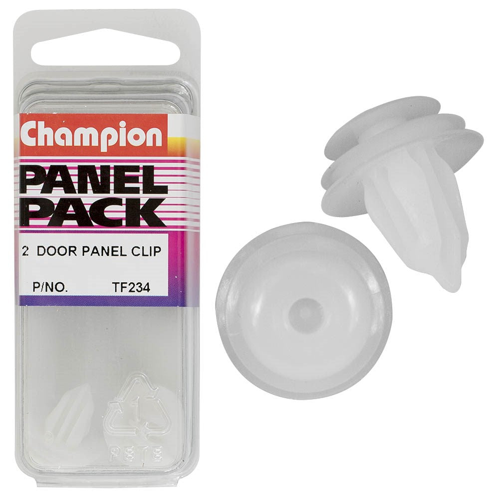 Champion Fasteners Trim Clips (13-16-18mm Head, to Suit 9mm Hole) - Pack of 2 - TF234