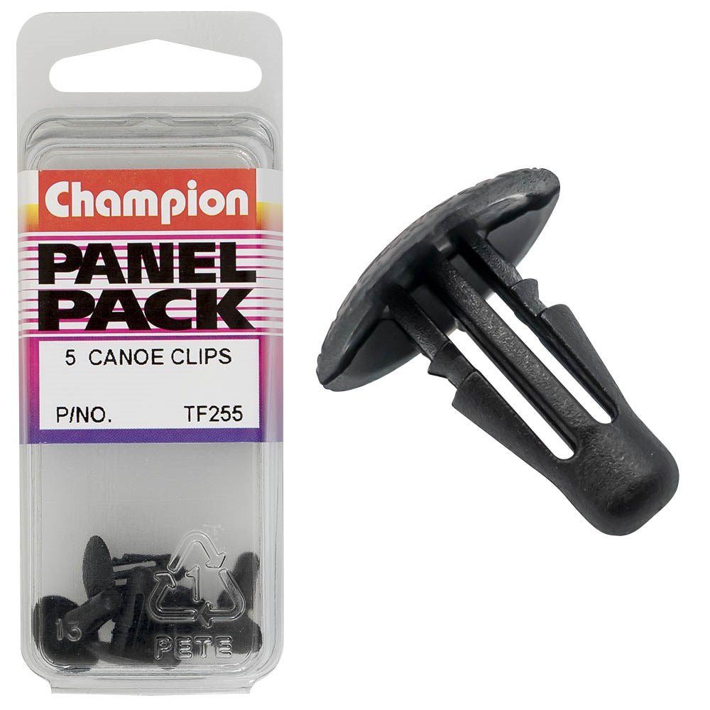 Champion Fasteners Retainer Clips (13mm Head, 13mm Length, to Suit 5mm Hole) - Pack of 5 - TF255