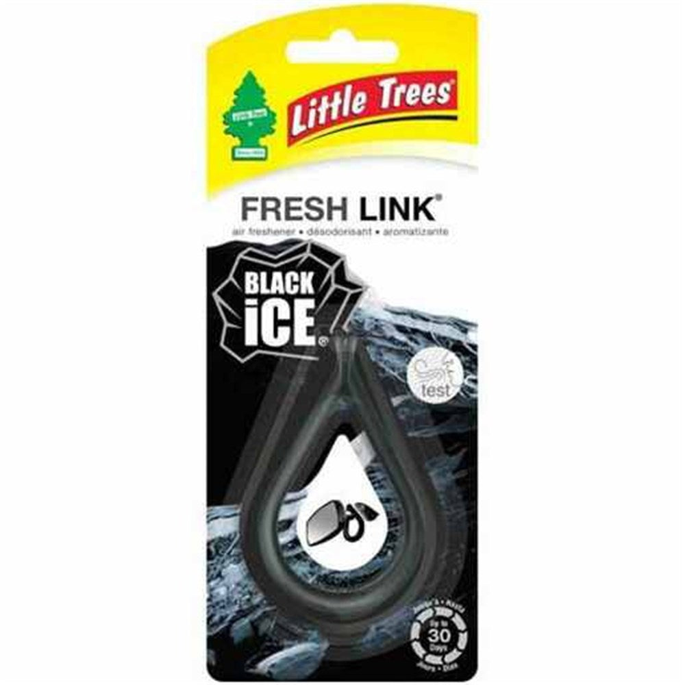 Little Trees Black Ice Fragrance Fresh Link Clip-On Air Freshener - Single - 52931