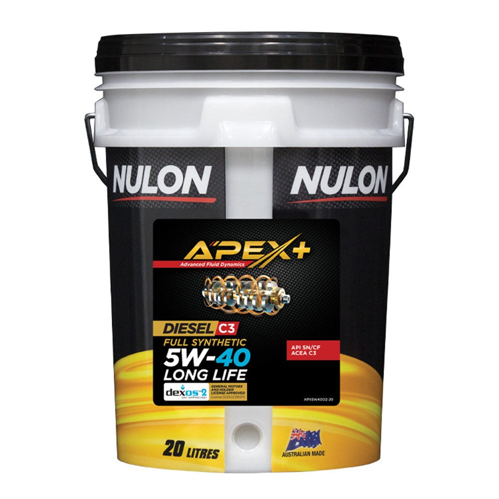 Nulon Apex+ 5W-40 D2 Engine Oil 20L - APX5W40D2-20 (Pickup only)