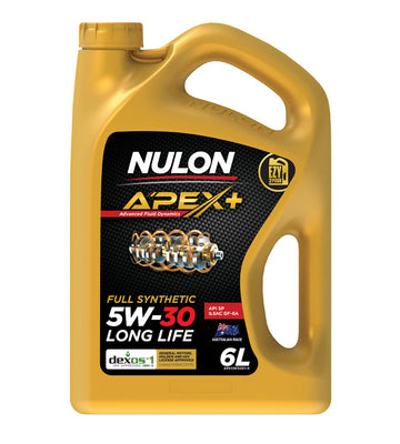 Nulon Apex+ 5W-30 Full Synthetic Long Life Engine Oil - 6L - APX5W30D1-6