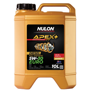 Nulon Apex+ 5W-30 Euro Full Synthetic C3/SN Diesel and Petrol Engine Oil - 10L - APXD5W30C3-10