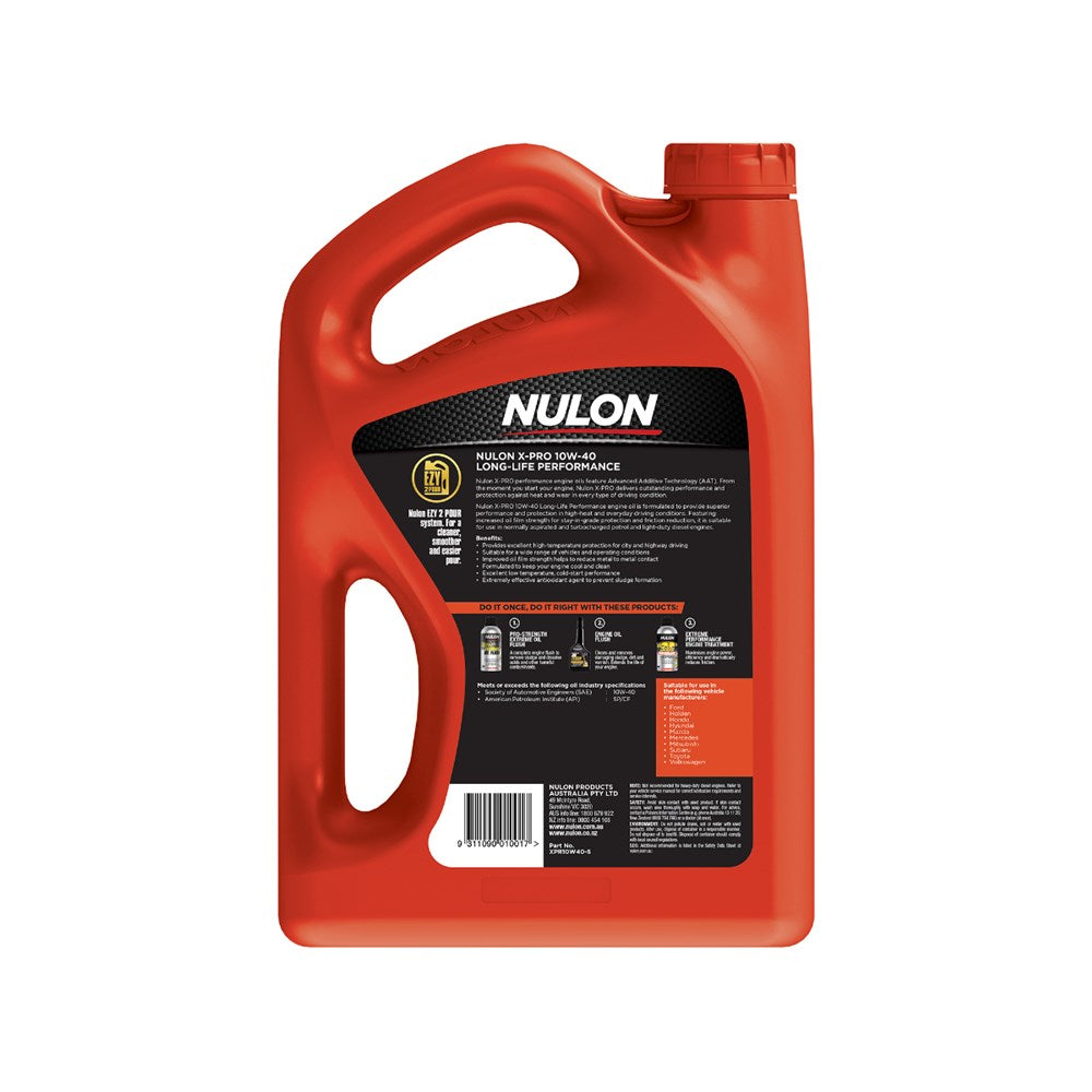 Nulon X-Pro 10W-40 Premium Mineral Long Life Performance Engine Oil - 5L - XPR10W40-5