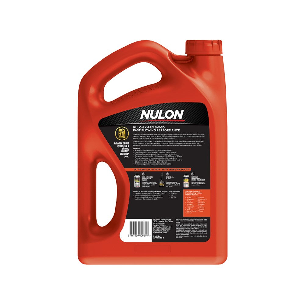 Nulon X-Pro 5W-30 Semi Synthetic Fast Flowing Performance Engine Oil - 5L - XPR5W30-5