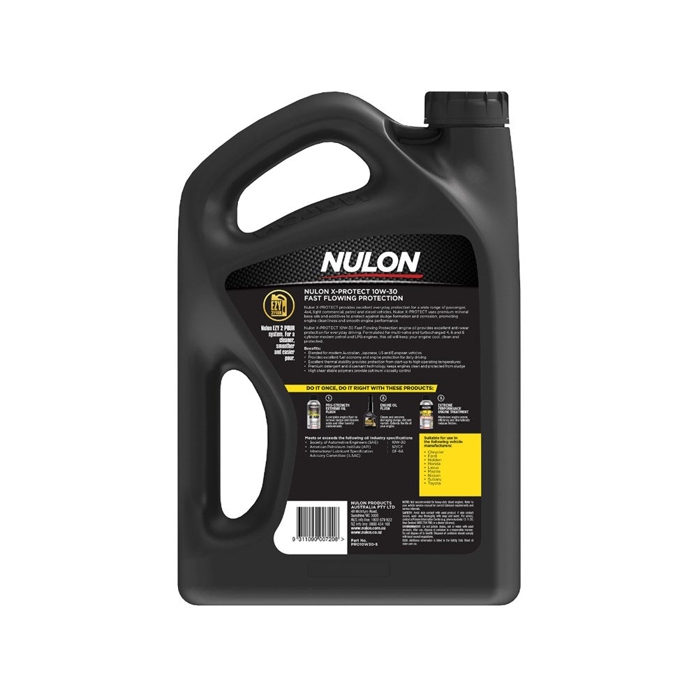 Nulon X-Protect 10W-30 Premium Mineral Fast Flowing Protection Engine Oil - 5L - PRO10W30-5