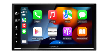 Kenwood DMX7522S 6.8" Capacitive Touchscreen Wireless Android Auto & Apple CarPlay Enabled Mechless Double DIN Head Unit