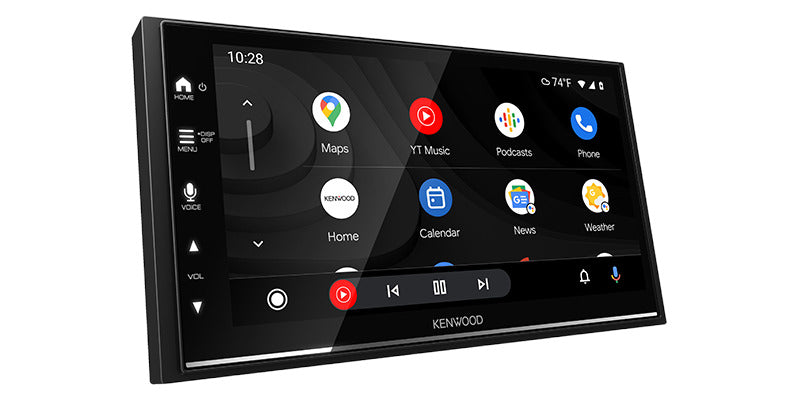 Kenwood DMX7522S 6.8" Capacitive Touchscreen Wireless Android Auto & Apple CarPlay Enabled Mechless Double DIN Head Unit