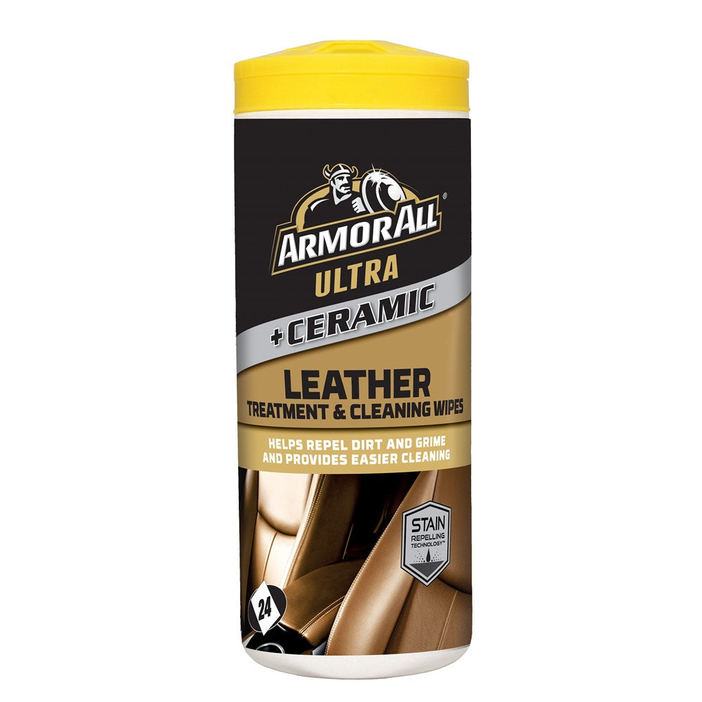 Armor All Ultra Ceramic Leather Wipes - 24 Pack - E303507800