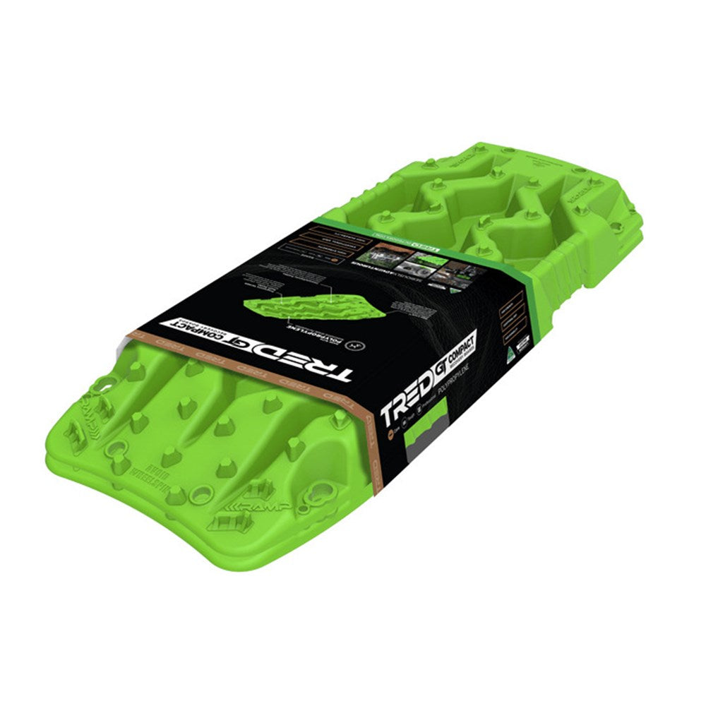 TRED GT Pair of Compact Recovery Boards - 79cm - Fluro Green - TREDCPGTGR