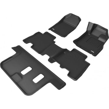 TruFit 3D to Suit 2021 Onwards Isuzu MU-X Kagu Tailor Made 3-Row Set of Black Rubber Floor Mats - 3D-IZMUX20WAGBK (*Bulky Item, Freight Charges Apply)