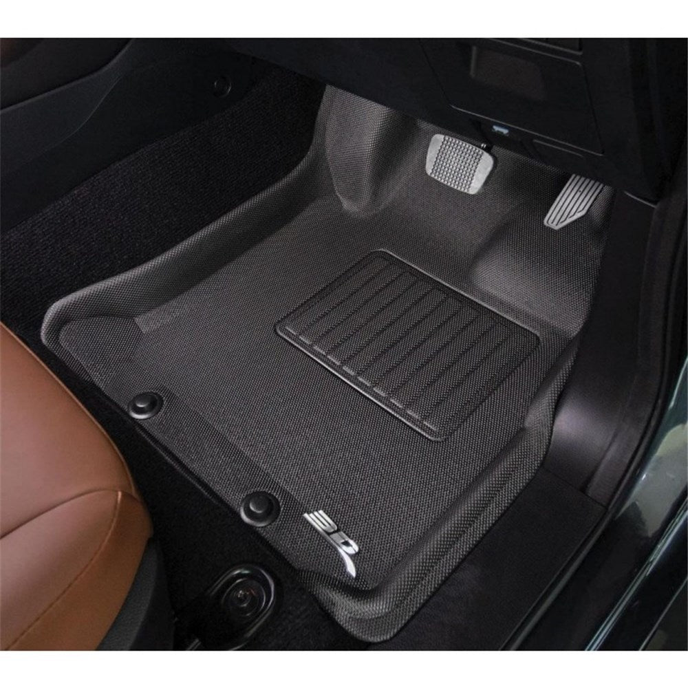 TruFit 3D to Suit 2021 Onwards Isuzu MU-X Kagu Tailor Made 3-Row Set of Black Rubber Floor Mats - 3D-IZMUX20WAGBK (*Bulky Item, Freight Charges Apply)