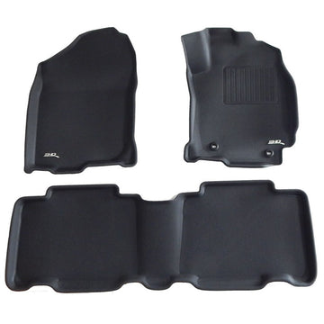 TruFit 3D to Suit 2019-2023 Toyota Rav4 Kagu Tailor Made Front and Rear Black Rubber Floor Mats - 3D-TRAV19P4BK (*Bulky Item, Freight Charges Apply)