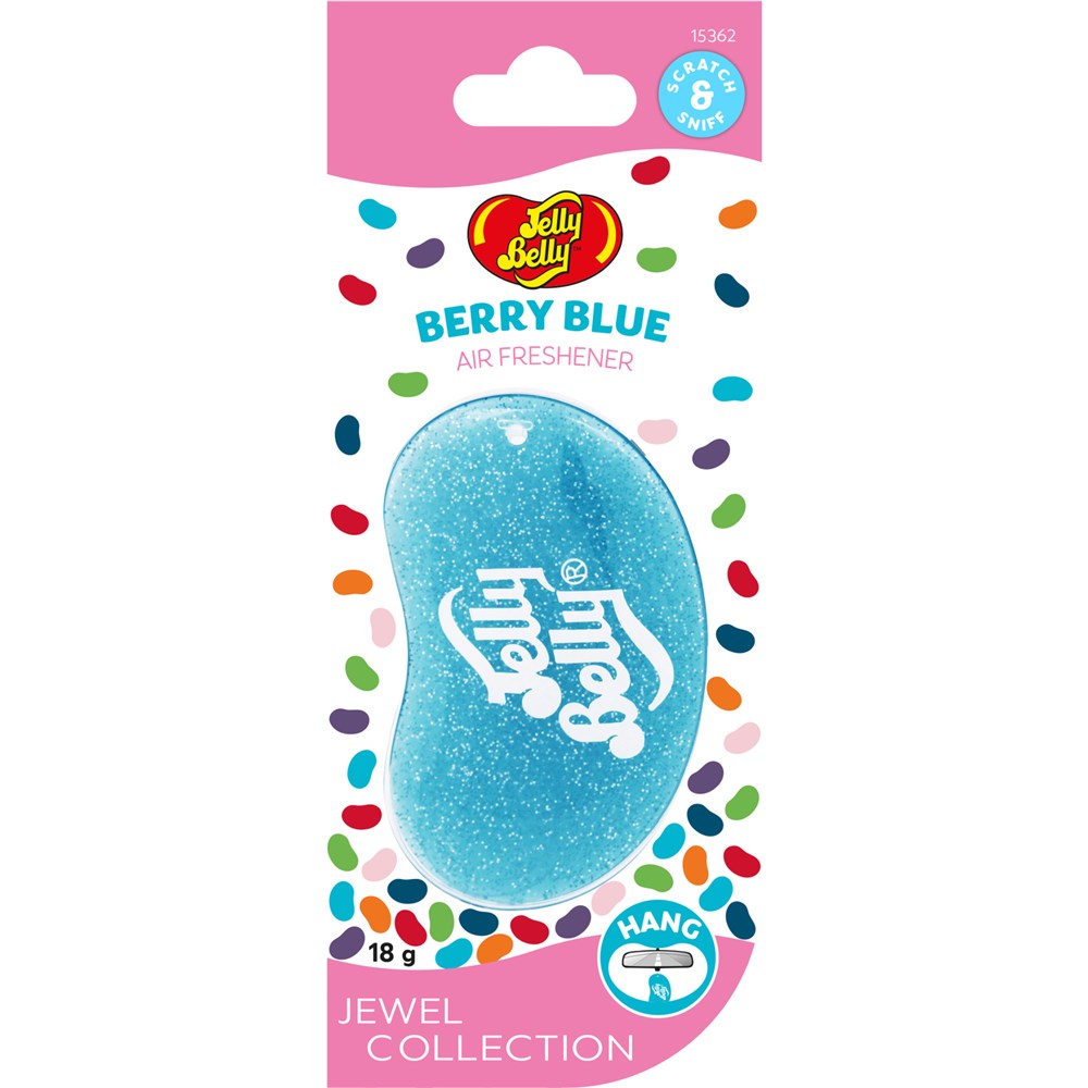 Jelly Belly 3D Jewel Hanging Air Freshener - Berry Blue (Single) - E303515100