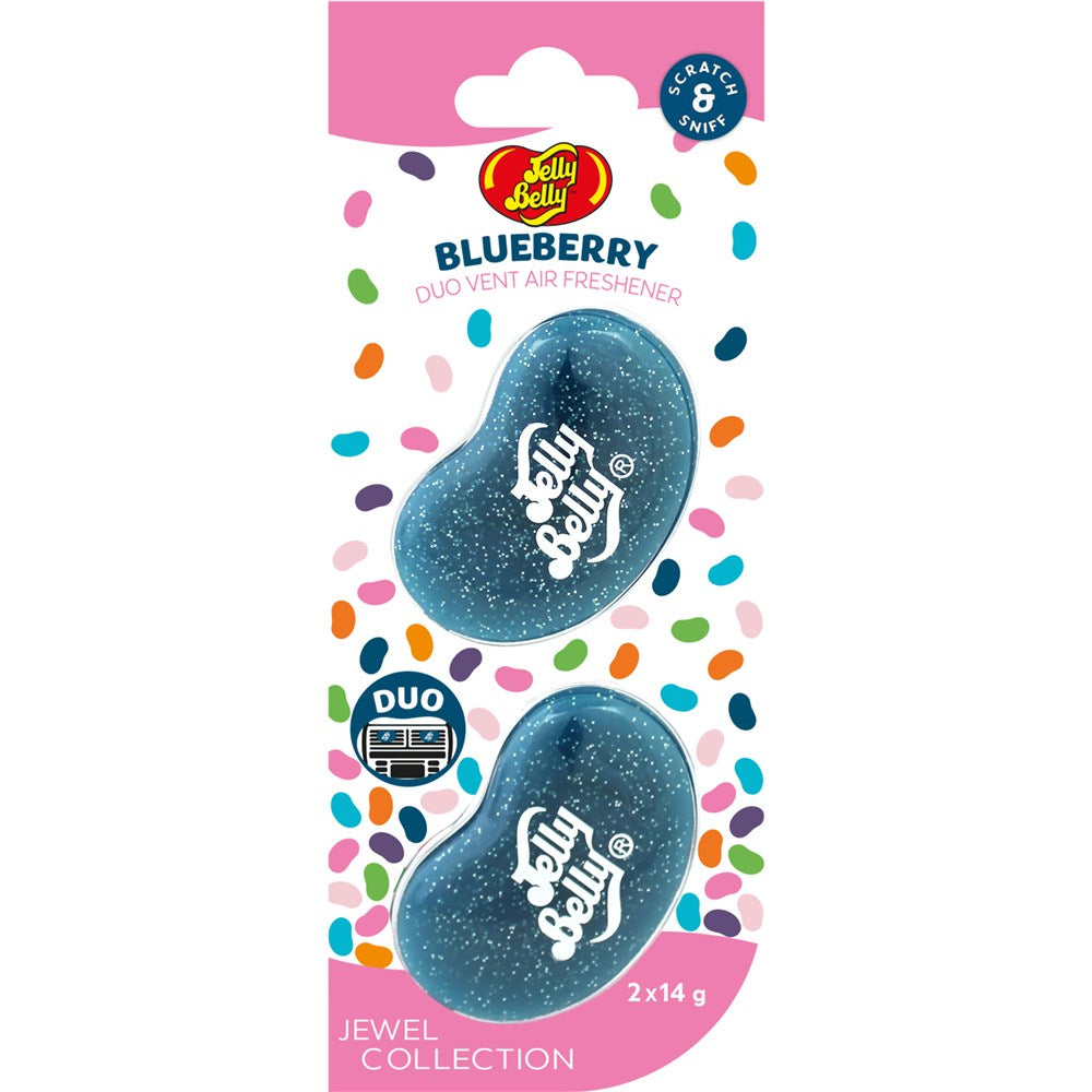 Jelly Belly Duo Vent Air Freshener - Blueberry Jewel (Pair) - E303519700