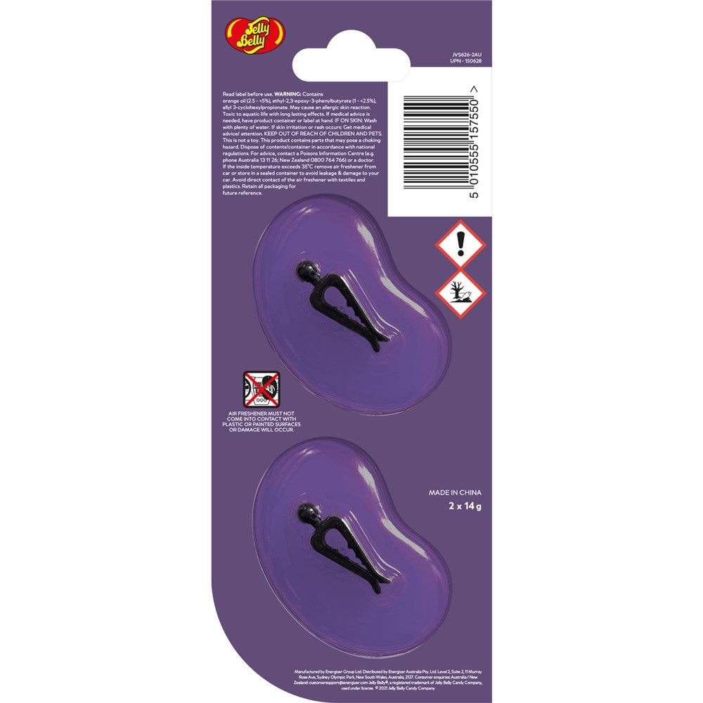 Jelly Belly Duo Vent Air Freshener - Island Punch (Pair) - E302722400