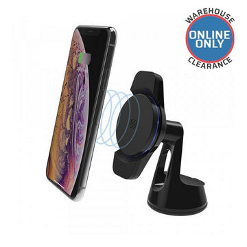 Scosche MagicMount Charge3 Qi Certified Wireless Charging Window or Dash Phone Mount - MCQWD-XTET (Delivery Only)