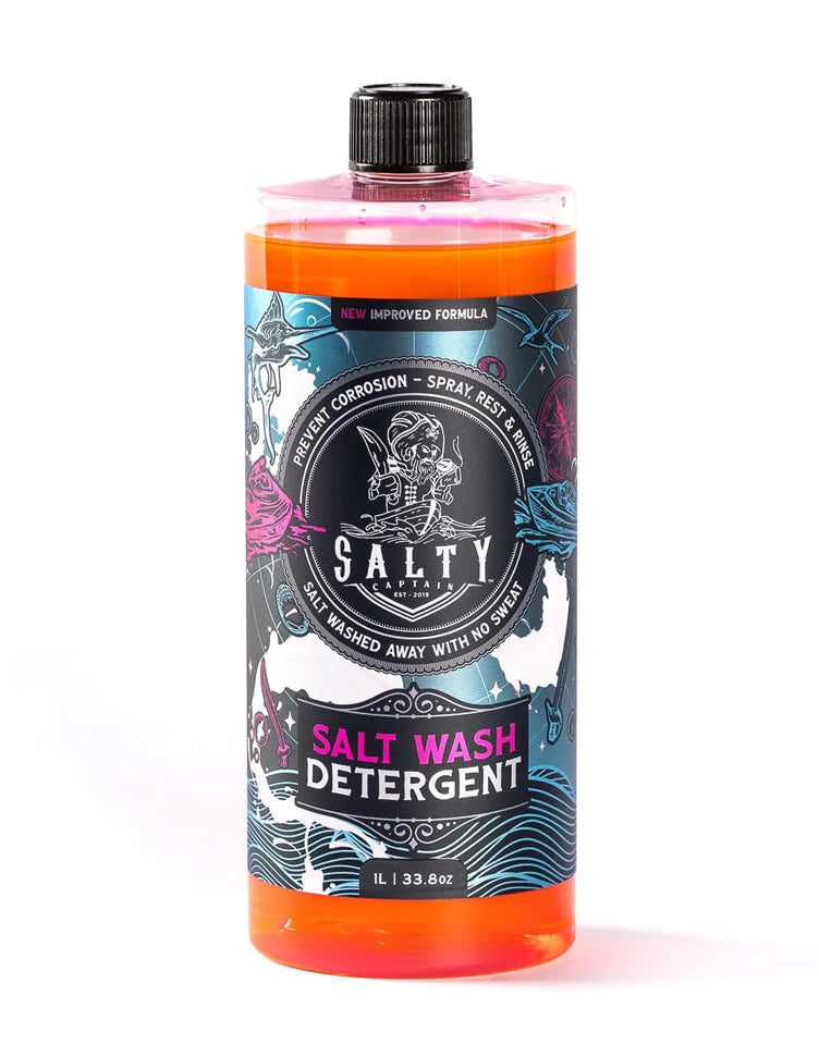 Salty Captain Boat Box with Wash and Flush Musket, Salt Wash, Engine Flush, Rain Repel, Marine Screen - DETBBOX1L (Pickup Only)