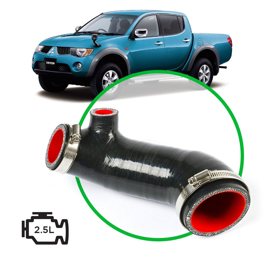 SAAS Silicone Airbox to Turbo Clean Air Intake Pipe fits Mitsubishi Triton 2.5L MN 4x4 - SSH3301